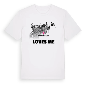 Någon i Blekinge län älskar mig t-shirt – ekologisk bomull t-shirt från Pinshirt