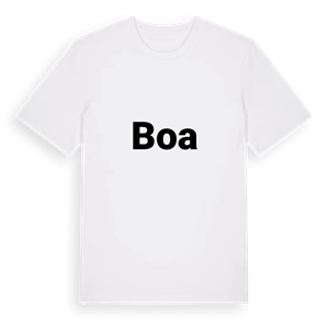 Boa fetstil t-shirt – ekologisk bomull t-shirt från Pinshirt