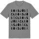 Mid Heather Gray t-shirt med Boasjöbäck ordlek t-shirt