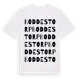 White t-shirt med Boddestorp ordlek t-shirt