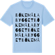 Blue Soul t-shirt med Bökemålabygget ordlek t-shirt
