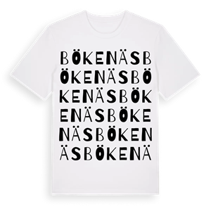 Bökenäs ordlek t-shirt – ekologisk bomull t-shirt från Pinshirt