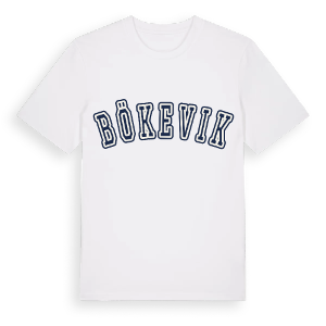 Bökevik college t-shirt – ekologisk bomull t-shirt från Pinshirt