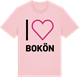 Pink Cotton t-shirt med Jag älskar Bokön t-shirt stort tryck