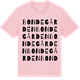 Pink Cotton t-shirt med Bondegården ordlek t-shirt
