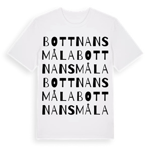 Bottnansmåla ordlek t-shirt – ekologisk bomull t-shirt från Pinshirt