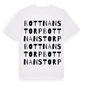Bottnanstorp ordlek t-shirt – ekologisk bomull t-shirt från Pinshirt