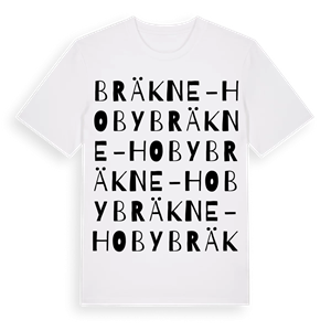 Bräkne-Hoby ordlek t-shirt – ekologisk bomull t-shirt från Pinshirt