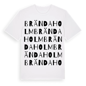 Brändaholm ordlek t-shirt – ekologisk bomull t-shirt från Pinshirt