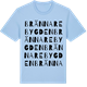 Blue Soul t-shirt med Brännarebygden ordlek t-shirt