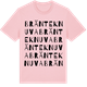Pink Cotton t-shirt med Bränteknuva ordlek t-shirt