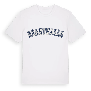 Branthalla college t-shirt – ekologisk bomull t-shirt från Pinshirt