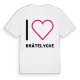 Jag älskar Bråtelycke t-shirt stort tryck