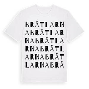 Bråtlarna ordlek t-shirt – ekologisk bomull t-shirt från Pinshirt