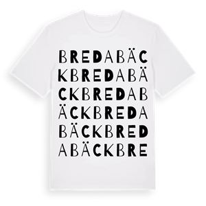 Bredabäck ordlek t-shirt – ekologisk bomull t-shirt från Pinshirt