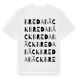 White t-shirt med Bredabäck ordlek t-shirt