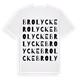 White t-shirt med Brolycke ordlek t-shirt
