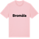 Pink Cotton t-shirt med Bromåla fetstil t-shirt