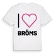 Jag älskar Bröms t-shirt stort tryck