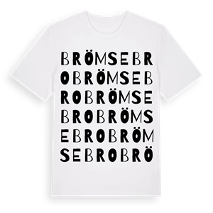 Brömsebro ordlek t-shirt – ekologisk bomull t-shirt från Pinshirt