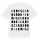 White t-shirt med Brömsebro Södra ordlek t-shirt
