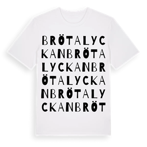 Brötalyckan ordlek t-shirt – ekologisk bomull t-shirt från Pinshirt