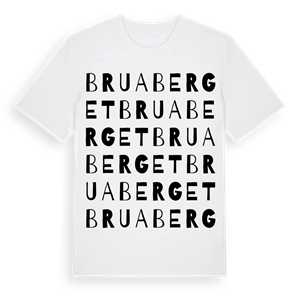 Bruaberget ordlek t-shirt – ekologisk bomull t-shirt från Pinshirt
