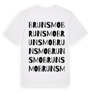 Brunsmo ordlek t-shirt – ekologisk bomull t-shirt från Pinshirt