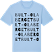 Blue Soul t-shirt med Bult-Olaberget ordlek t-shirt
