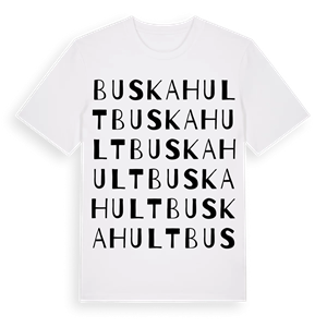 Buskahult ordlek t-shirt – ekologisk bomull t-shirt från Pinshirt