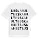 Buskahult ordlek t-shirt