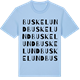 Blue Soul t-shirt med Buskelund ordlek t-shirt