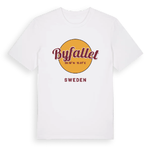 Byfallet cirkel t-shirt – ekologisk bomull t-shirt från Pinshirt