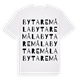 Bytaremåla ordlek t-shirt