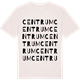 Vintage White t-shirt med Centrum ordlek t-shirt