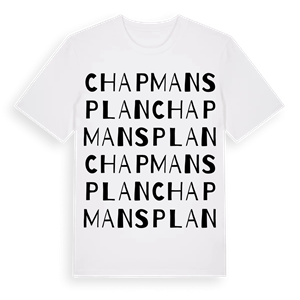 Chapmansplan ordlek t-shirt – ekologisk bomull t-shirt från Pinshirt