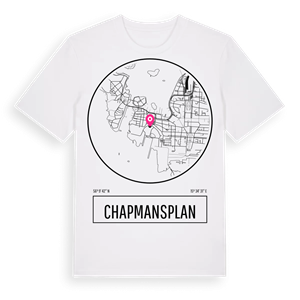 Chapmansplan t-shirt – ekologisk bomull t-shirt från Pinshirt
