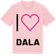 Pink Cotton t-shirt med Jag älskar Dala t-shirt stort tryck