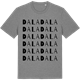 Mid Heather Gray t-shirt med Dala ordlek t-shirt