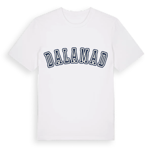 Dalamad college t-shirt – ekologisk bomull t-shirt från Pinshirt