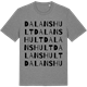 Mid Heather Gray t-shirt med Dalanshult ordlek t-shirt