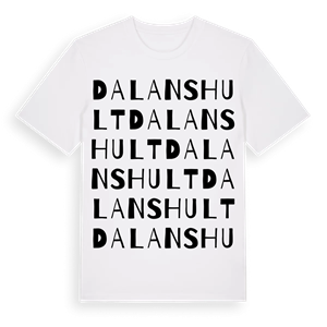 Dalanshult ordlek t-shirt – ekologisk bomull t-shirt från Pinshirt