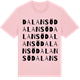 Pink Cotton t-shirt med Dalansö ordlek t-shirt