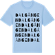 Blue Soul t-shirt med Dalgången ordlek t-shirt