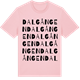 Pink Cotton t-shirt med Dalgången ordlek t-shirt