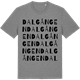 Mid Heather Gray t-shirt med Dalgången ordlek t-shirt