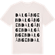 Vintage White t-shirt med Dalgången ordlek t-shirt