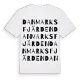 Danmarksfjärden ordlek t-shirt