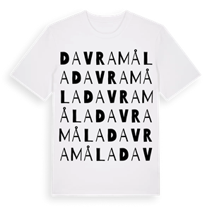 Davramåla ordlek t-shirt – ekologisk bomull t-shirt från Pinshirt