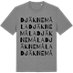 Mid Heather Gray t-shirt med Djäknemåla ordlek t-shirt